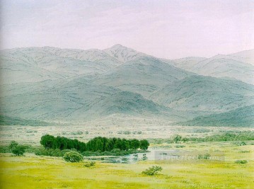 Paisaje en el romántico Riesengebirge Caspar David Friedrich Pinturas al óleo